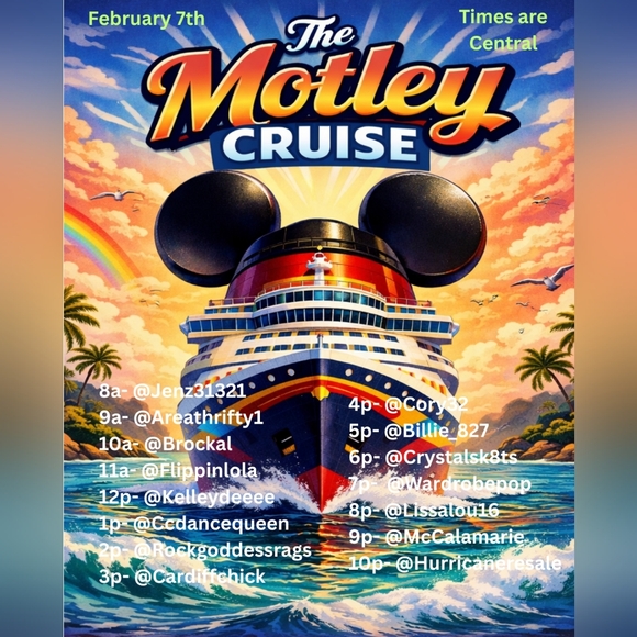 J. Crew Tops - 🤘The Motley Cruise February 7th- Disney!!!